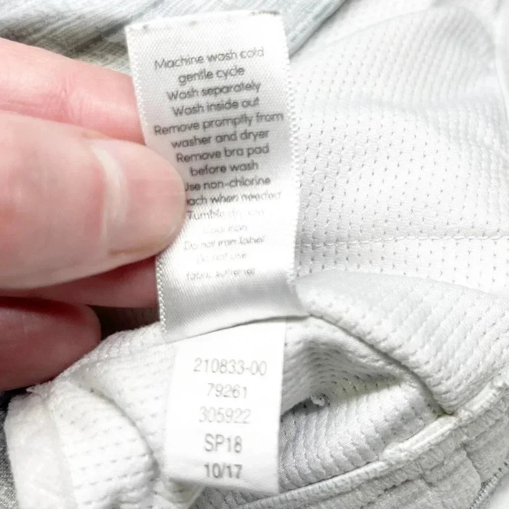 Athleta Gray Strappy Pullover Sports Bra Women's Size XS